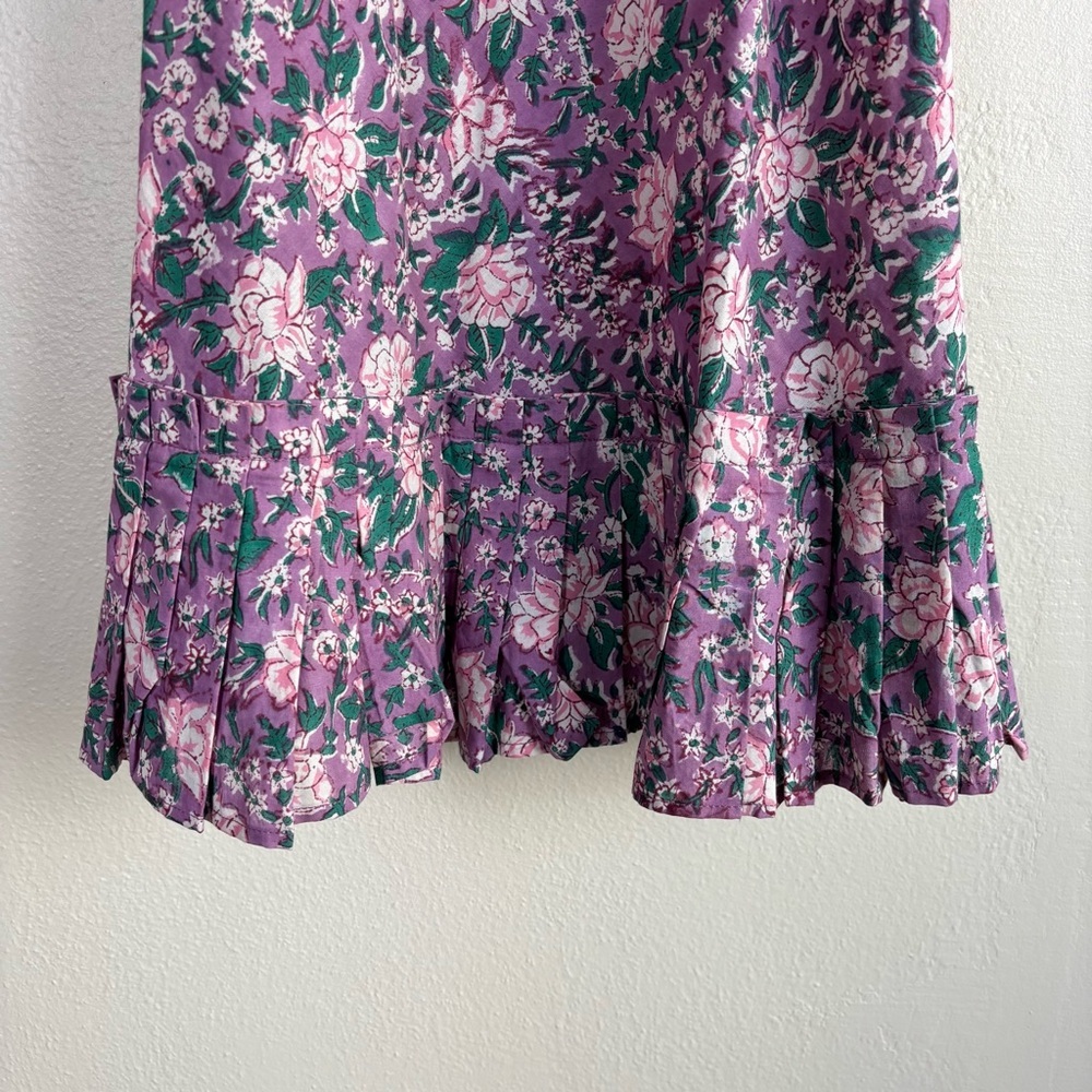 Mille Resort & Travel Ingred Mini Dress Women’s Sz Small In Purple Rose Vacation - Picture 5 of 8